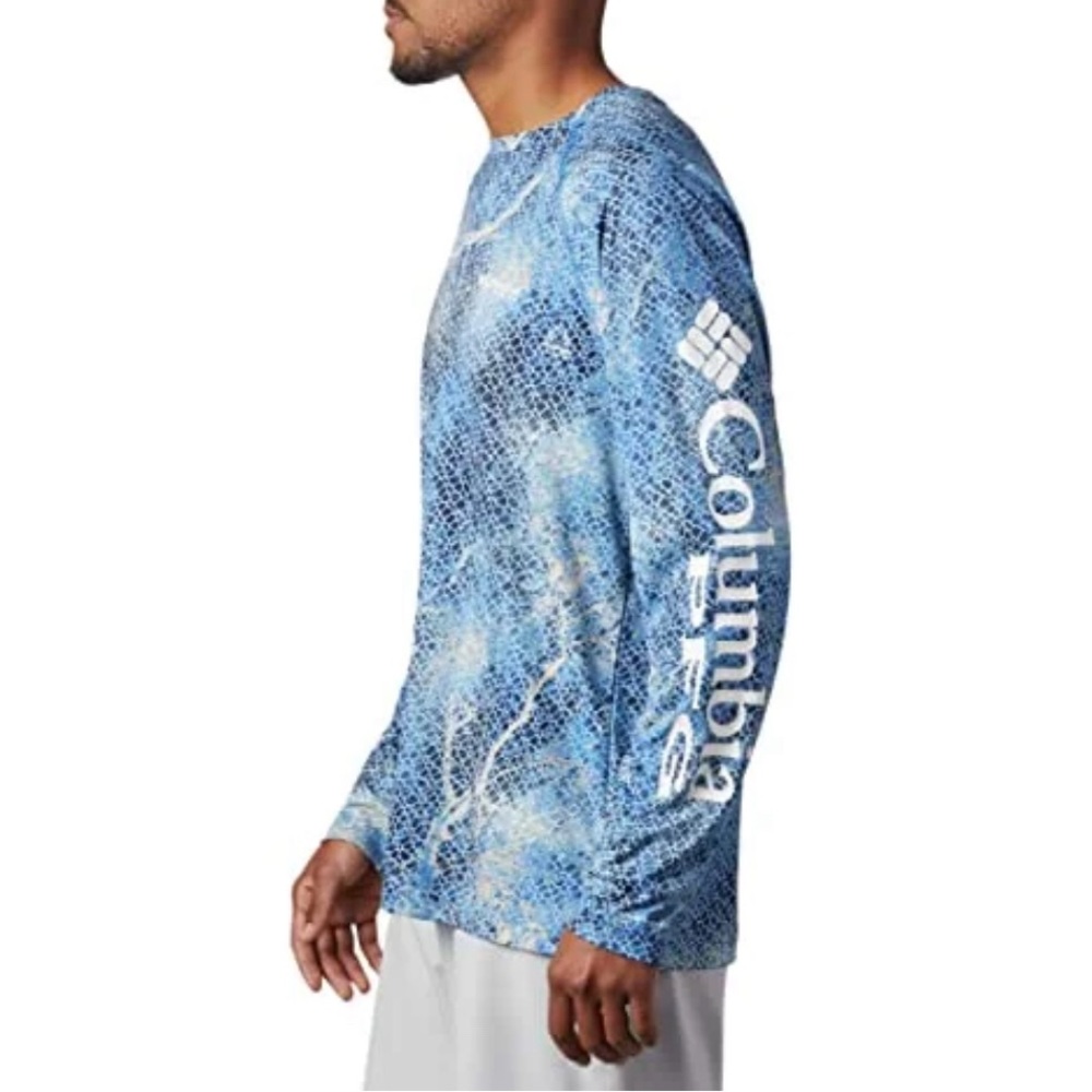 Columbia Men PFG Super Terminal Tackle Long Sleeve Shirt Quick Drying size small - Picture 2 of 9